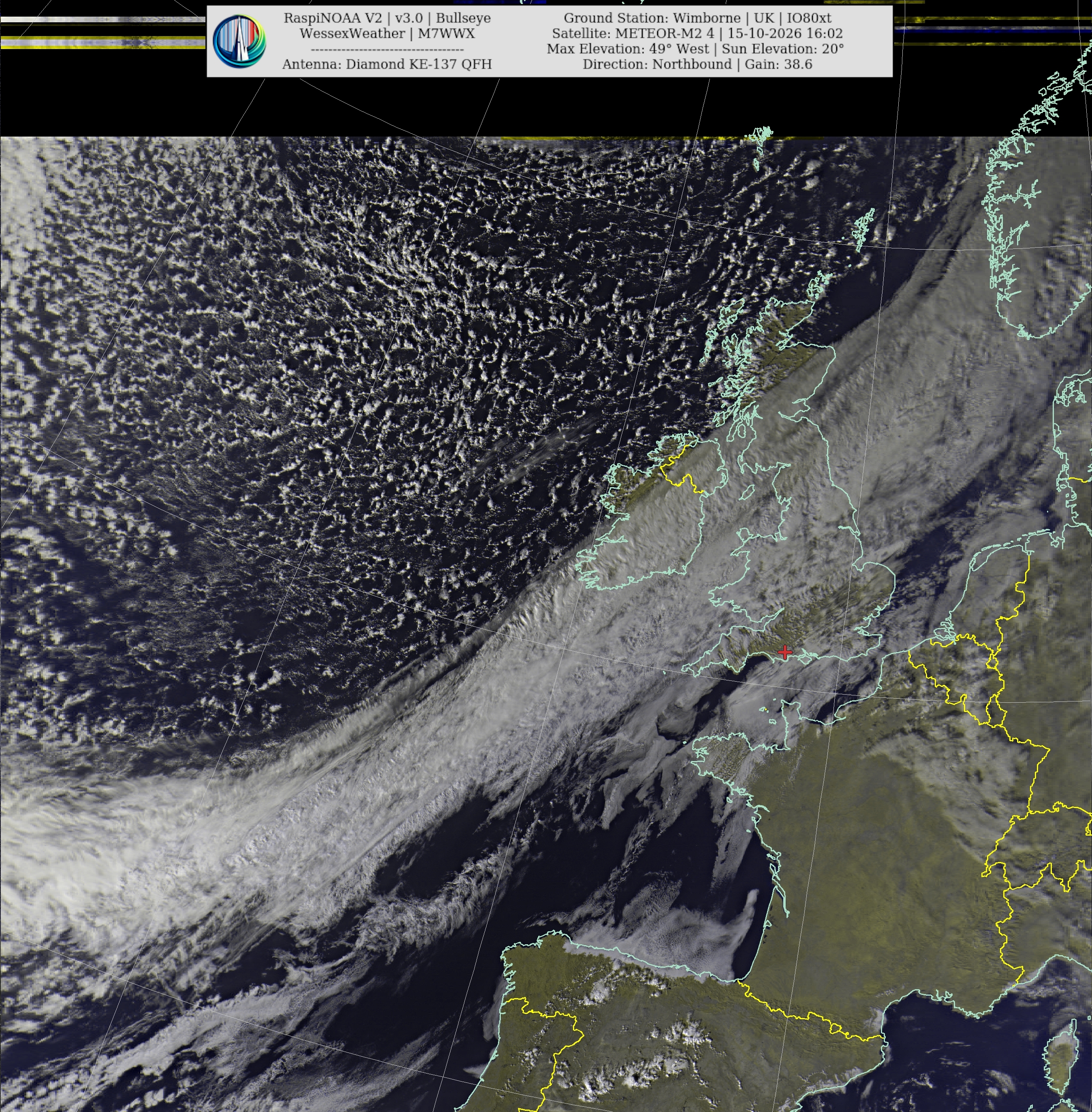 Latest satellite image for the UK and Europe